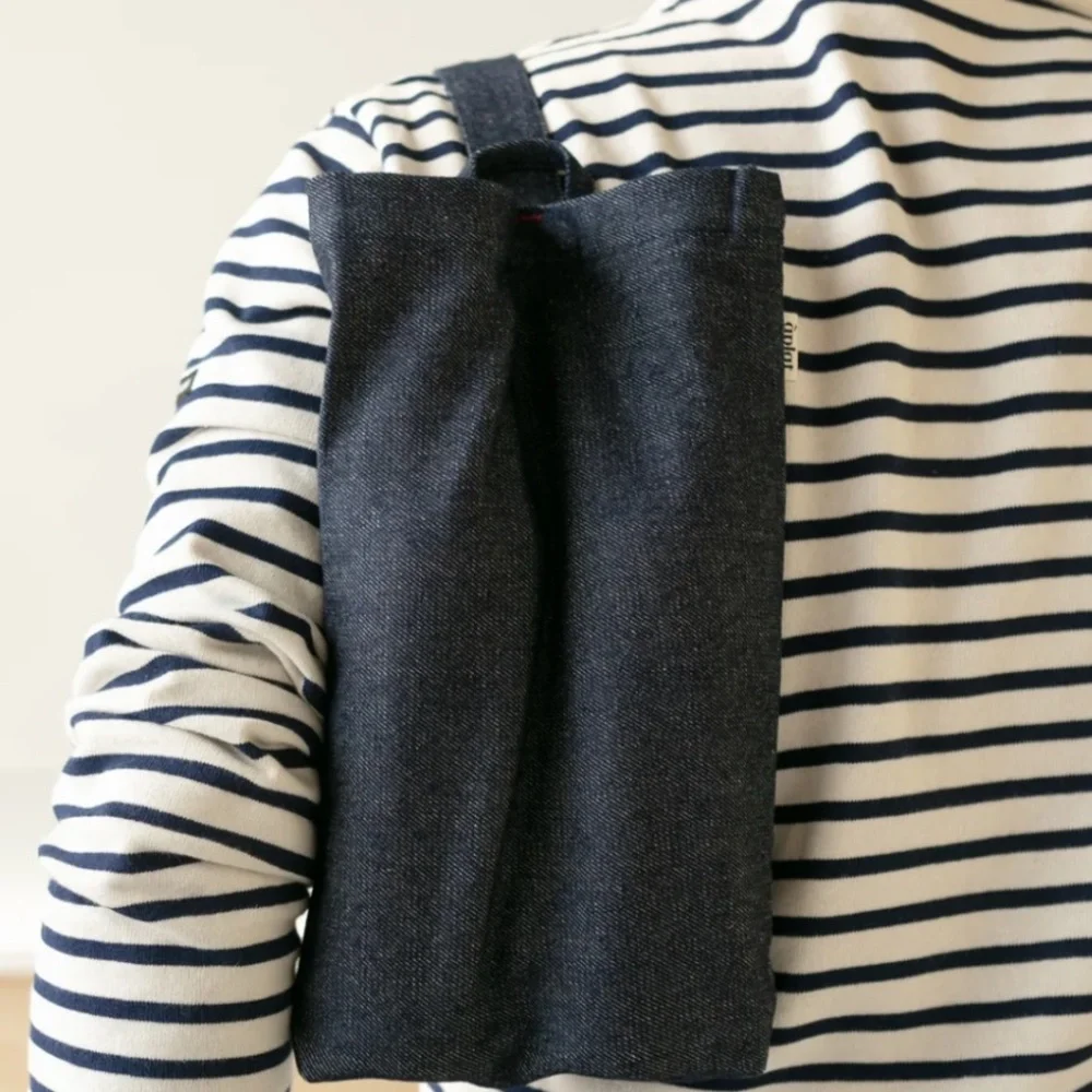 NWT àplat Vin Two Bottle Wine Tote Denim